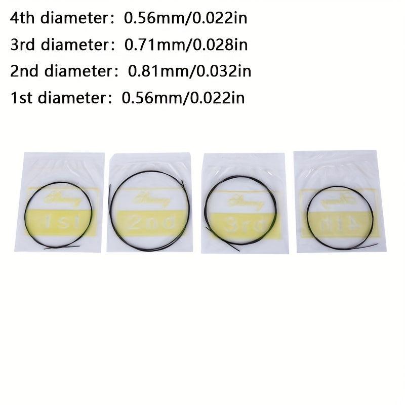 4pcs U101 Ukulele Strings Nylon Replacement Strings Nylon Strings