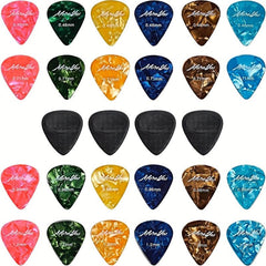 28pcs Guitar Pick Tuner Pick Thickness 1 2 0 96 0 71 0 46mm