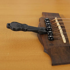 6pc Plastic Guitar Bridge Pins Set with Puller Tool for Easy String Replacement