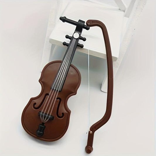 Mini Violin Props for Dollhouse Model Home Decoration