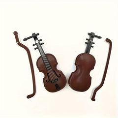 Mini Violin Props for Dollhouse Model Home Decoration