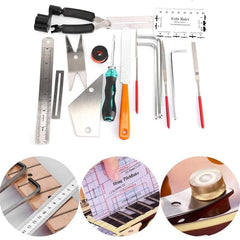 20pcs Guitar Maintenance Kit: String Winder, Ruler, Fret File