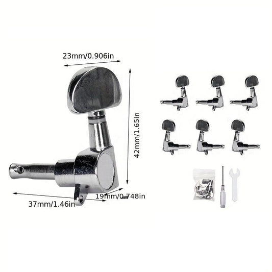 6Pcs Guitar String Tuning Pegs Closed Tuner Machine Heads
