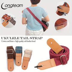 Ukulele Straps Linen Fabric Straps Tail Nail Strap