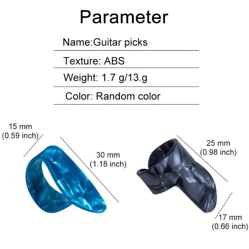 Set of 10 Durable Guitar Finger Picks for Guitar and Bass