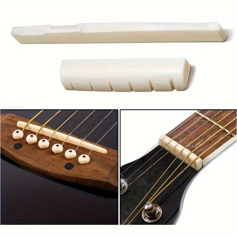 12pcs Guitar Pegs Acoustic Pins Saddle Nut Remover Tool Replacement Parts