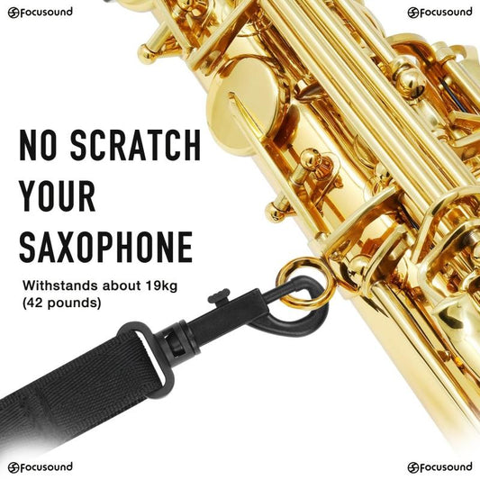 Focusound Saxophone Neck Strap Comfortable And Durable Adjustable Length