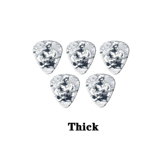 5pcs Bass Guitar Picks Set 0.46 0.71 1.0mm Thickness for Acoustic Guitar Ukulele