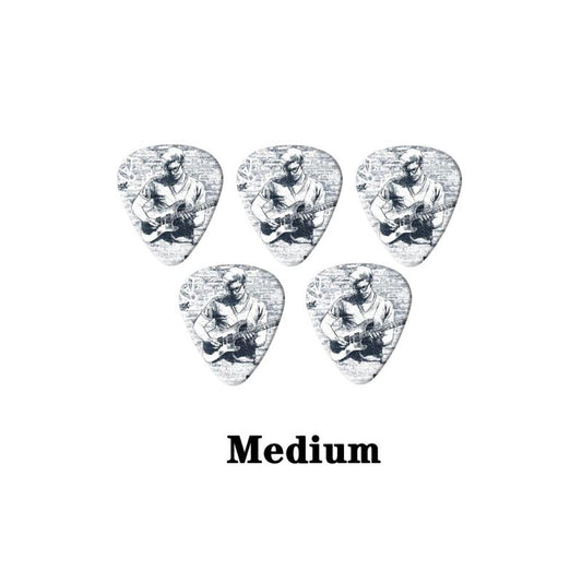 5pcs Bass Guitar Picks Set 0.46 0.71 1.0mm Thickness for Acoustic Guitar Ukulele