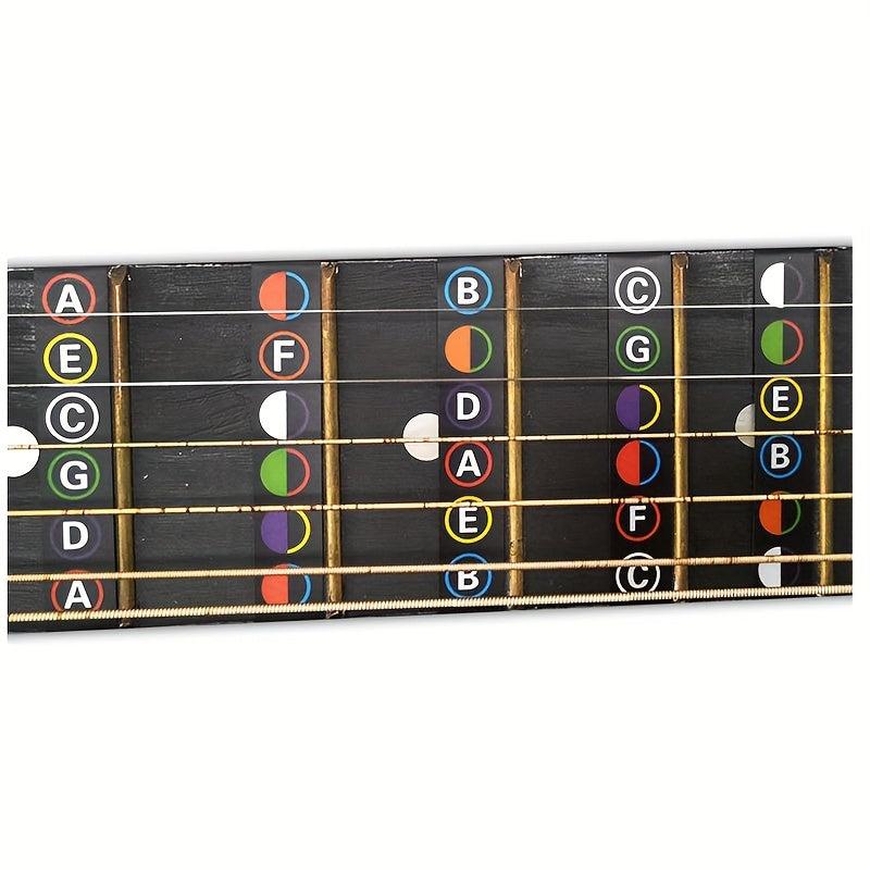 Guitar Fretboard Notes Map Labels Sticker For Guitarra