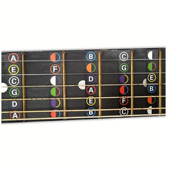Guitar Fretboard Notes Map Labels Sticker For Guitarra