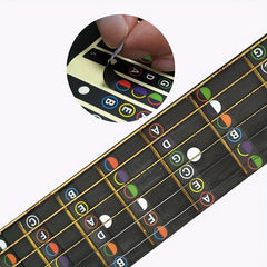 Guitar Fretboard Notes Map Labels Sticker For Guitarra