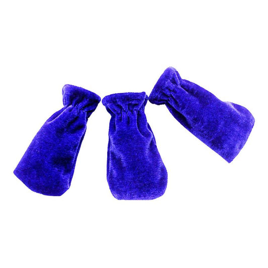 3 Sets of Golden Velvet Piano Foot Covers