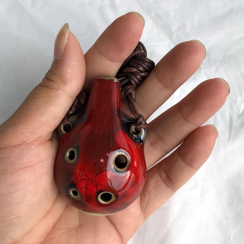 2Pcs Pottery Six Holes Musical Instruments