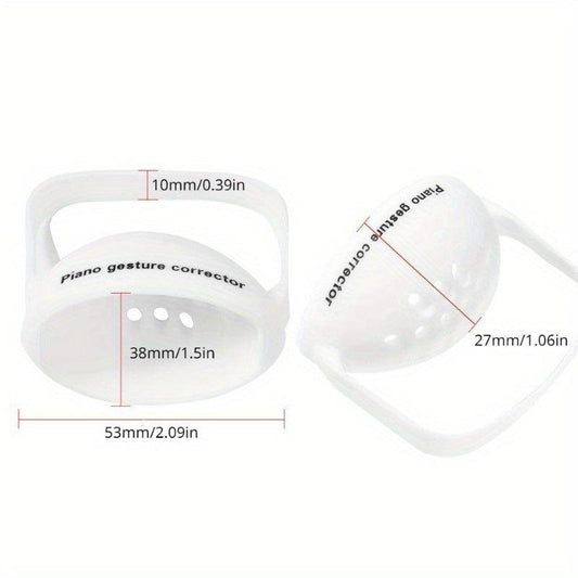 2pcs Tremolo Wearable Piano Hand Corrector Silicone Piano Hand Orthotic Device