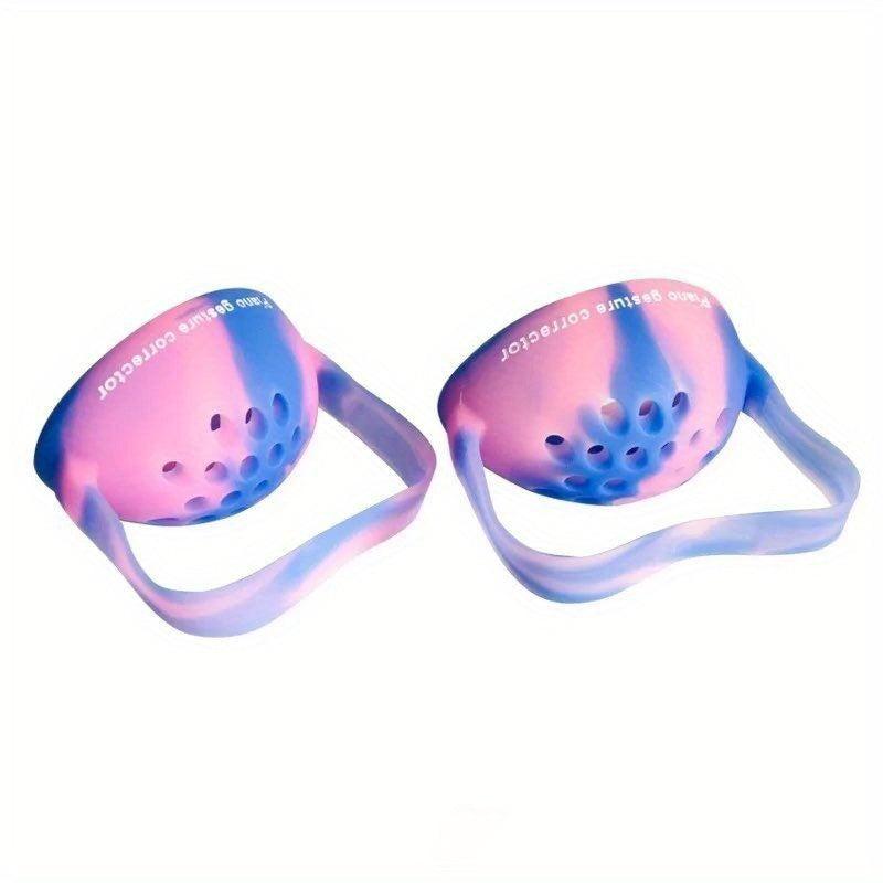 2pcs Tremolo Wearable Piano Hand Corrector Silicone Piano Hand Orthotic Device