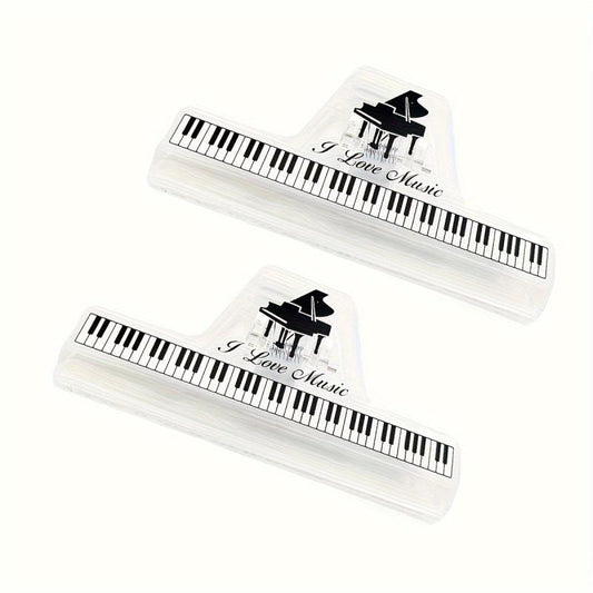 2pcs Music Book Clips Transparent Holder Stand Clamps Guitar Accessories