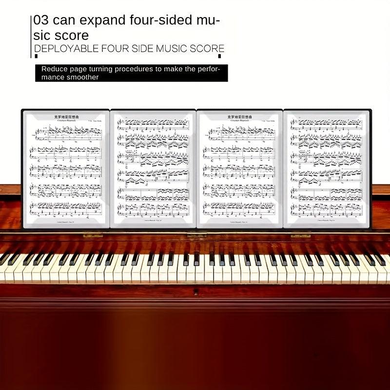 Piano Music Sheet Clip A4 Size Trifold Durable Lightweight