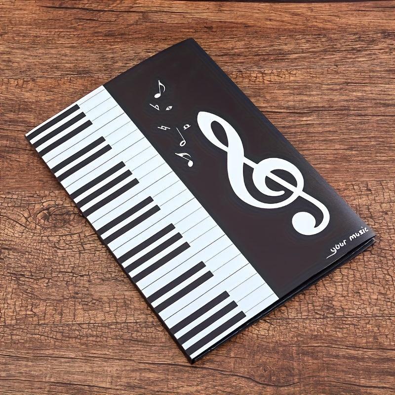 Piano Music Sheet Clip A4 Size Trifold Durable Lightweight
