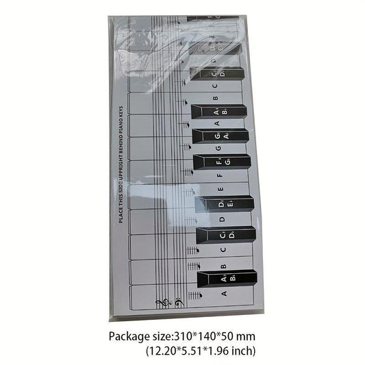 88 Key Piano Keyboard Practice Portable Fingerings Reference