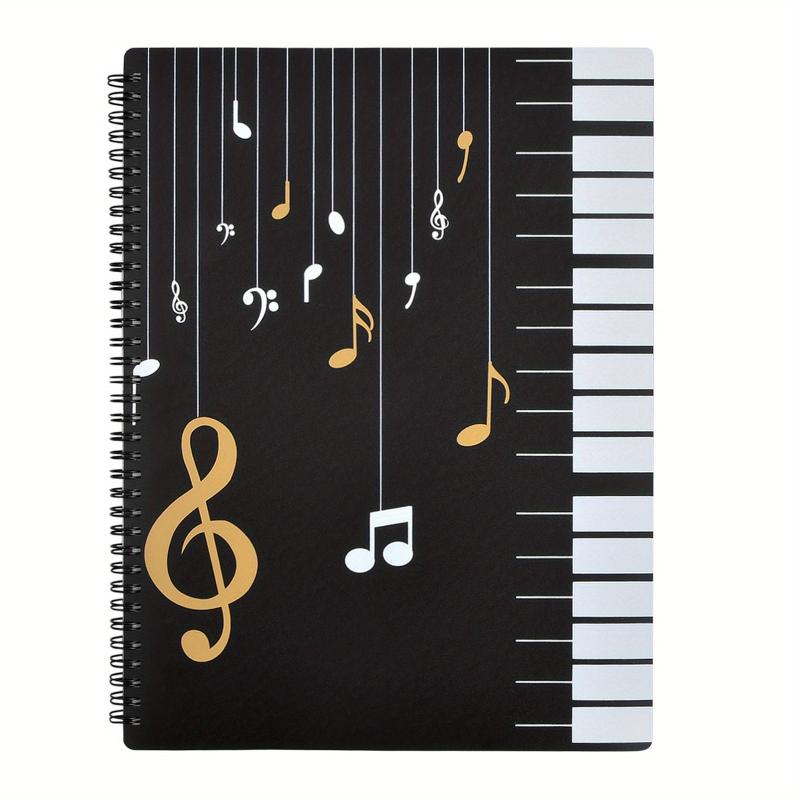 Waterproof A4 Music Folder, 60 Sleeves, Double Sided, Piano Music Holder, Gift