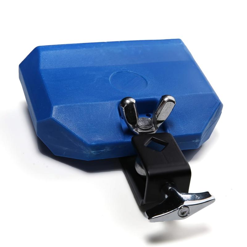 Red Plastic Percussion Block and Cowbell Drum Instrument