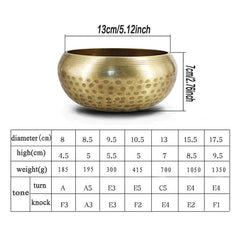 Handcrafted Singing Bowl for Home Decor, Music Therapy, and Rituals