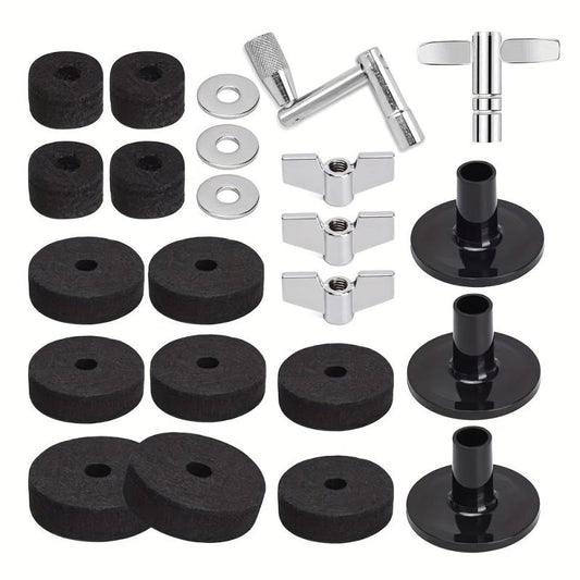 23pcs Drum Felt Pad Non-slip Set Drum Accessories