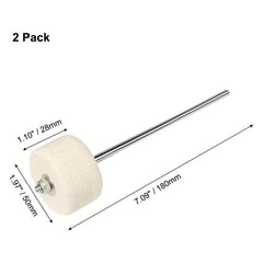 2pcs Felt Bass Drum Beater for Enhanced Performance and Durability