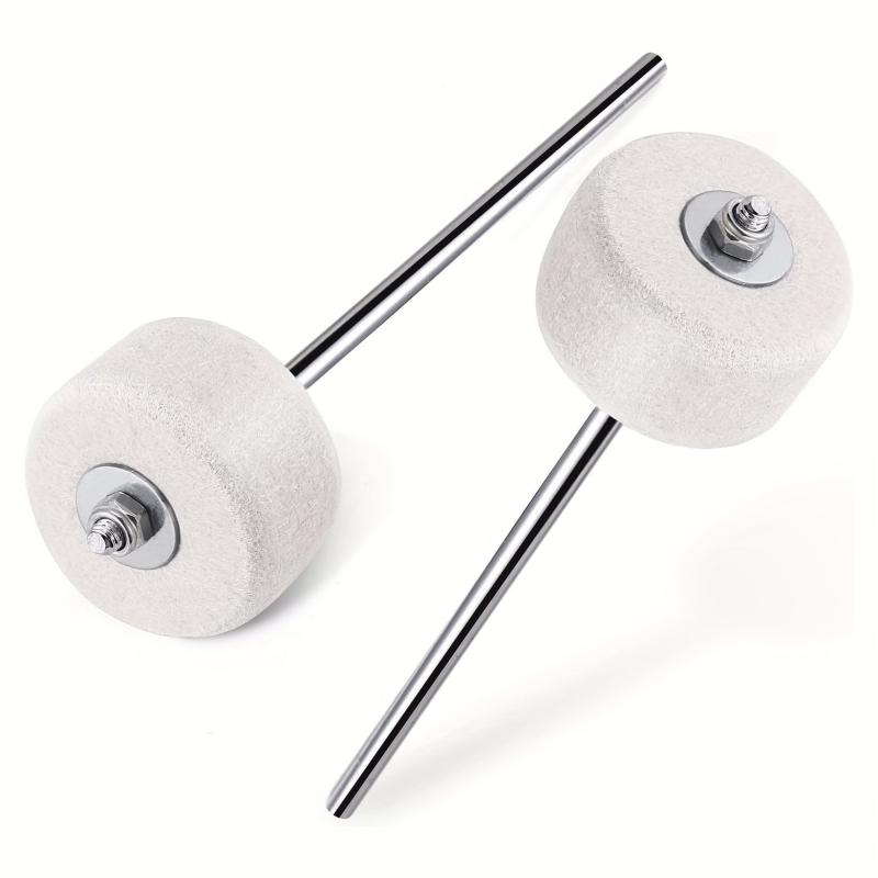 2pcs Felt Bass Drum Beater for Enhanced Performance and Durability