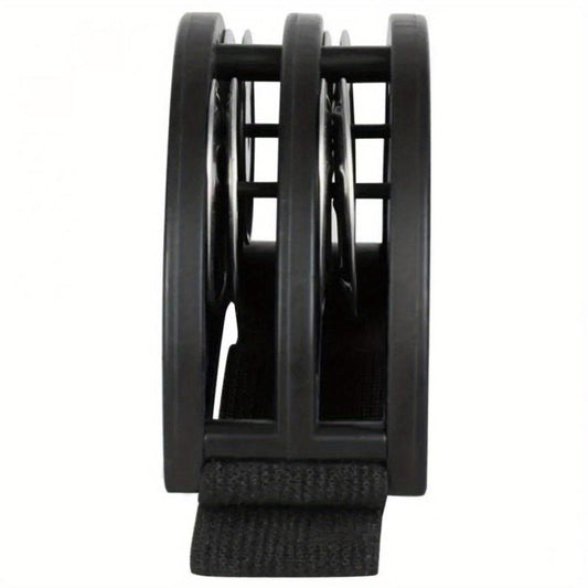 Double Row Foot Tambourine Jingle Bell Plastic Portable Foot Bell Cajon Box Drum