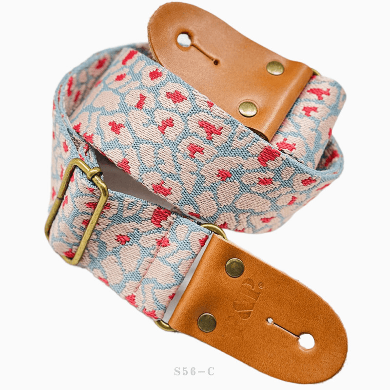 PU Leather Strap Checker For Acoustic Guitar