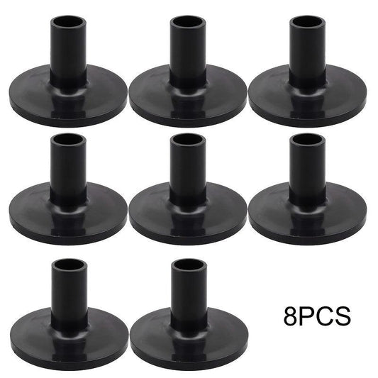 8pcs Plastic Drum Cymbal Stand Sleeves w/ Flange Base