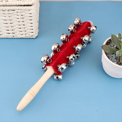 1pc Musical Instrument Hand Rattle Drum Bell Triangle Iron Wrist Bell