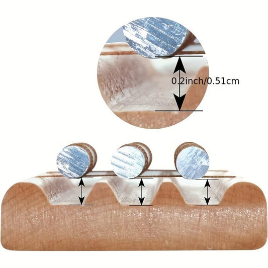 Aluminum Tube Xylophone 7 Tone Wood Tabletop Chimes Meditation Chime