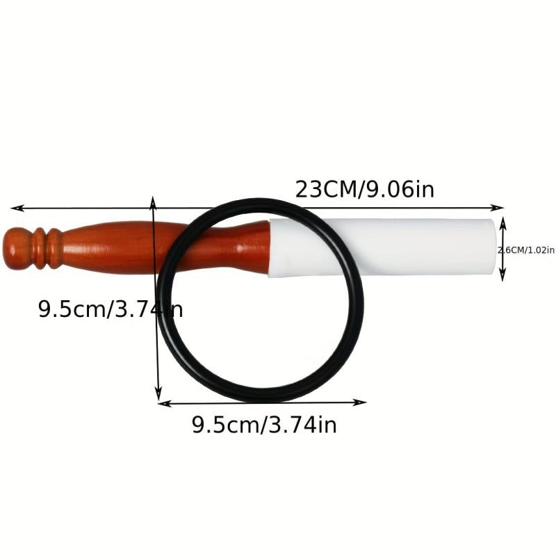 Crystal Bowl Percussion Stick Rubber Mallet for Sound Bowl