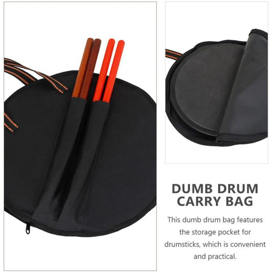 Dumb Drum Bag Rust Proof Oxford Cloth Dumb Drum Practice Pad Bag