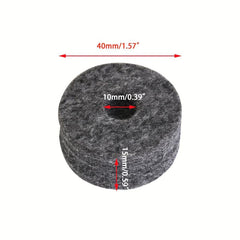 10pcs Drum Cymbal Felts 15mm Thickness for Drum Set Accessories