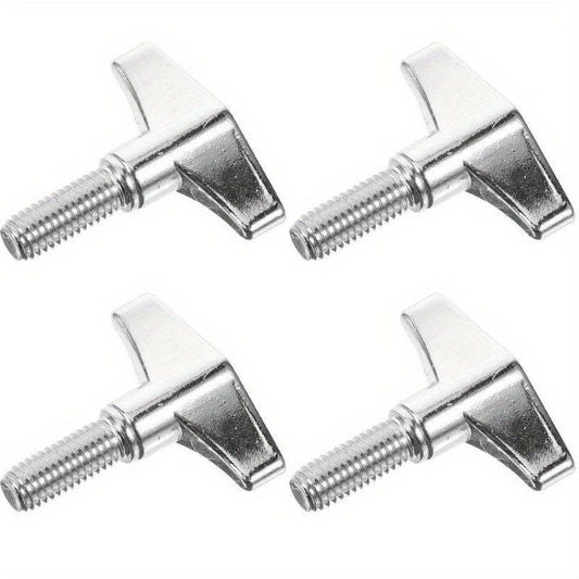 4 Pcs Metal Brackets Drum Accessories Instrument Nuts Cymbal Stand Wing Screw
