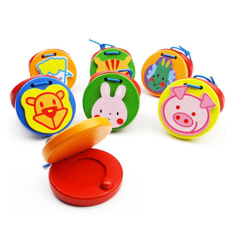 Wooden Castanets for Kids and Adults - Orff Music Education Percussion Ensemble