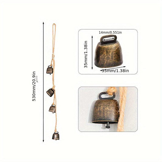 Vintage Metal Cow Bells Decorative Accessories