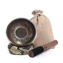 8 cm Singing Bowl Set Handcrafted in Nepal for Healing and Mindfulness