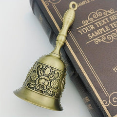 Hand Crafted Carved Bells Retro Colored Copper Bells