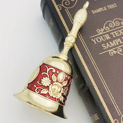 Hand Crafted Carved Bells Retro Colored Copper Bells