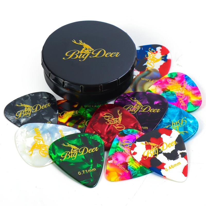 BigDeer 12 Pack Guitar Picks Celluloid 0.46mm-2.0mm Plectrums