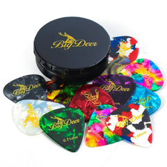 BigDeer 12 Pack Guitar Picks Celluloid 0.46mm-2.0mm Plectrums