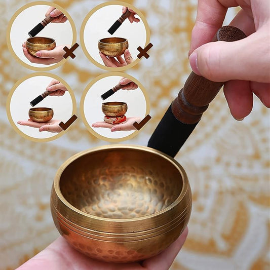 4 Inch Singing Bowls Set for Yoga Meditation Mindfulness Healing