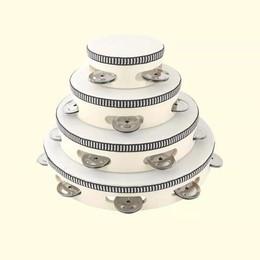 4pcs Adult Hand Drums & Tambourines for Church School Concerts