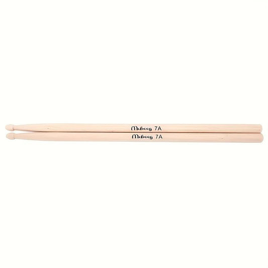 1 Pair of 7A Wood Drumsticks for Beginners Lightweight Drum Sticks