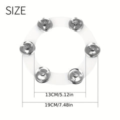 Silicone Frame Drum Kit with Double Bells and Cymbal Ring